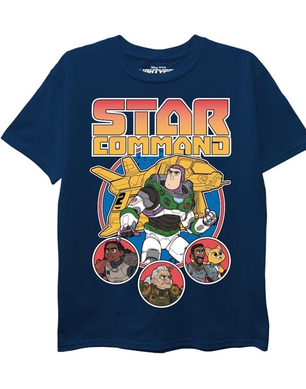 Disney Boys' Lightyear Star Command Short Sleeve Tee Size 18/20 New